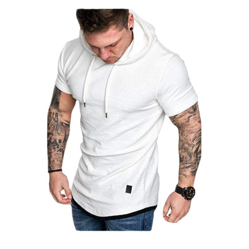 Herren Hoodie mit modischem Kurzarm und lässigem Schnitt Aliams