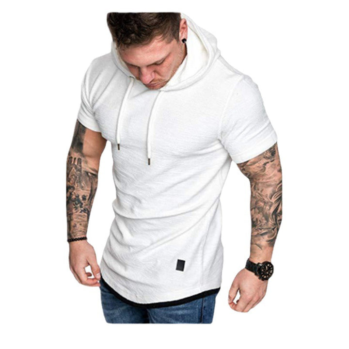 Herren Hoodie mit modischem Kurzarm und lässigem Schnitt Aliams