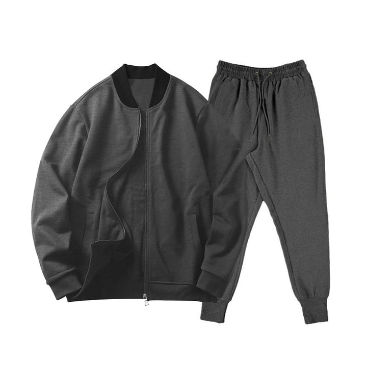 Herren sportliches Freizeit-Set mit weichem Fleece-Material und praktischer Kapuze Aliams