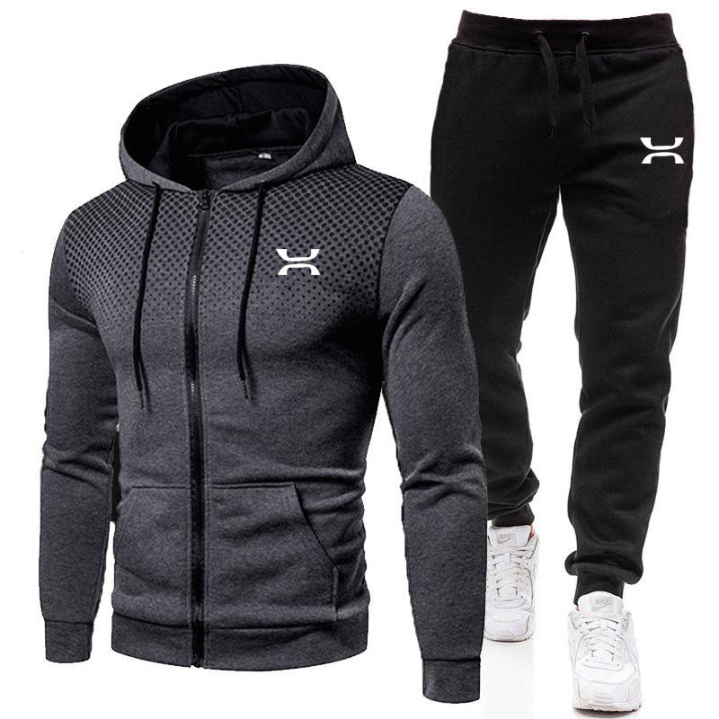Herren Sportanzug mit atmungsaktivem Hoodie und bequemen Jogginghosen Aliams