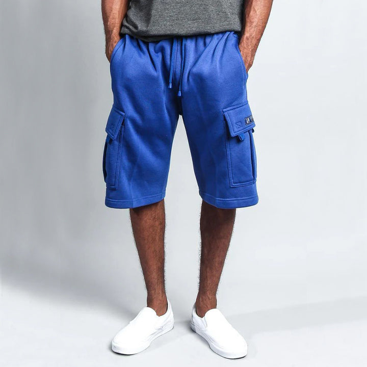 Herren Cargo-Shorts aus weichem Fleece mit praktischen Seitentaschen Aliams