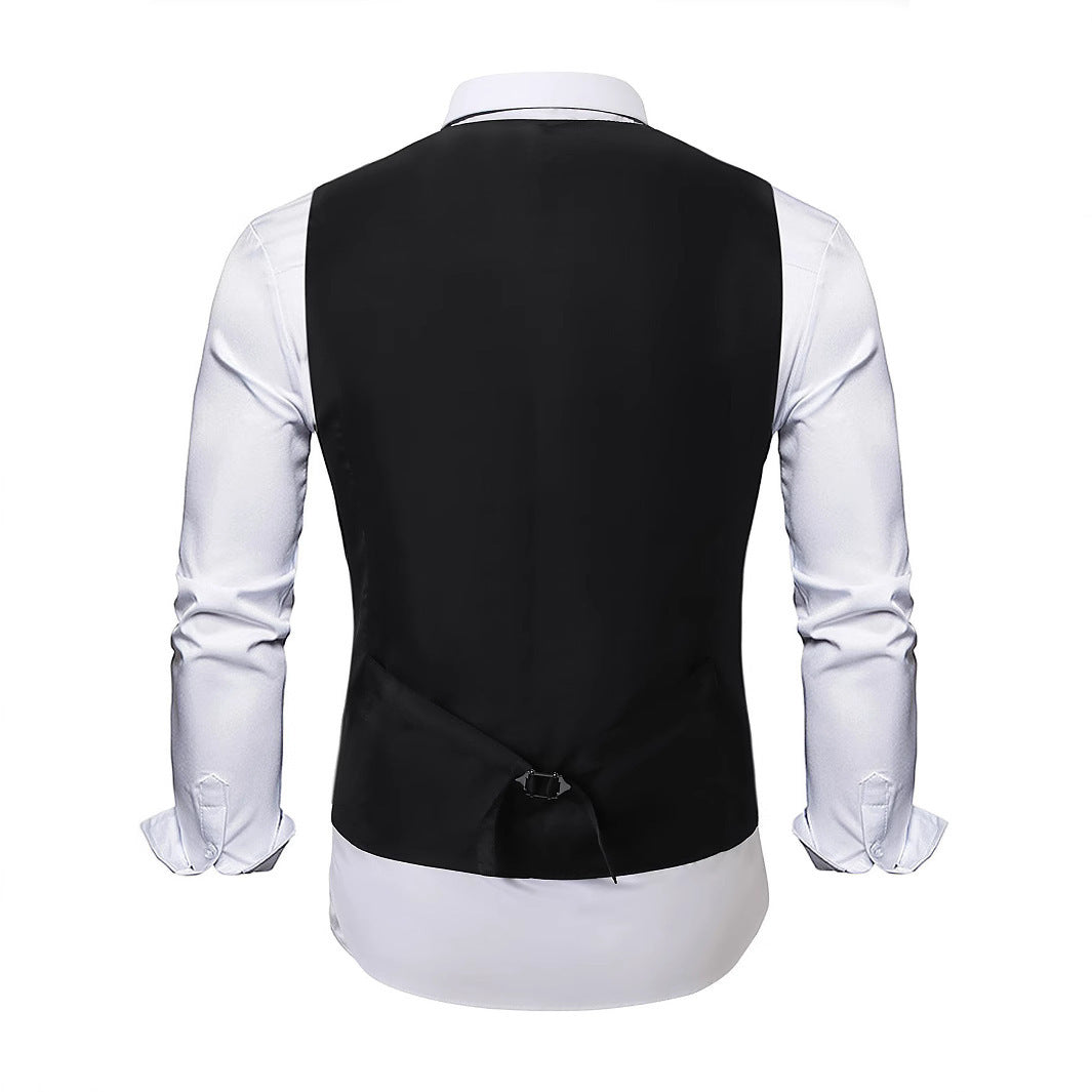 Herren elegante Satin-Weste mit Paisleymuster Aliams