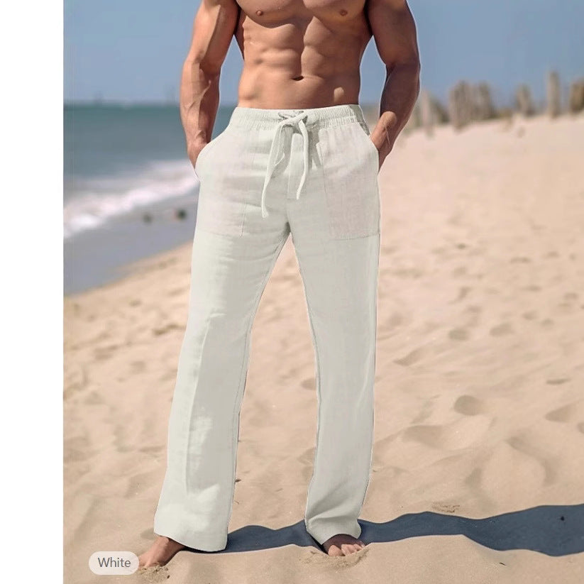 Herren entspannende Leinenhose Aliams