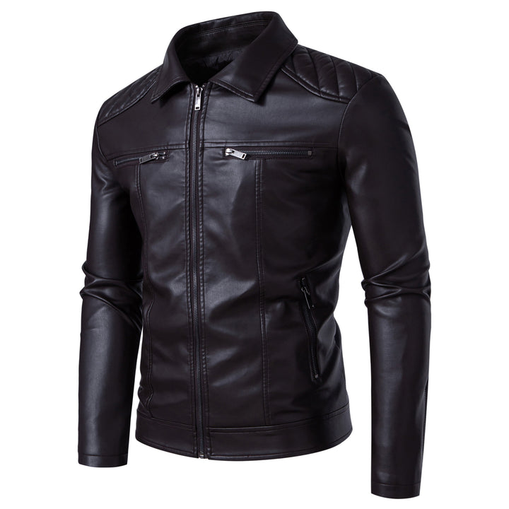 Herren Bikerjacke aus hochwertigem Kunstleder Aliams