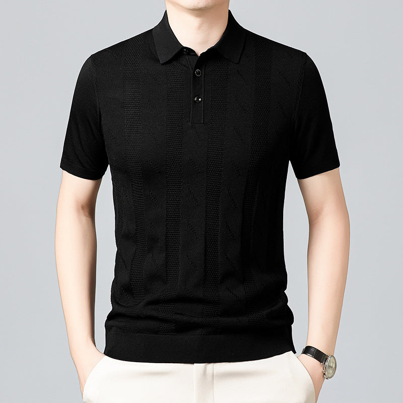 Herren Poloshirt mit strukturiertem Design von Aliams