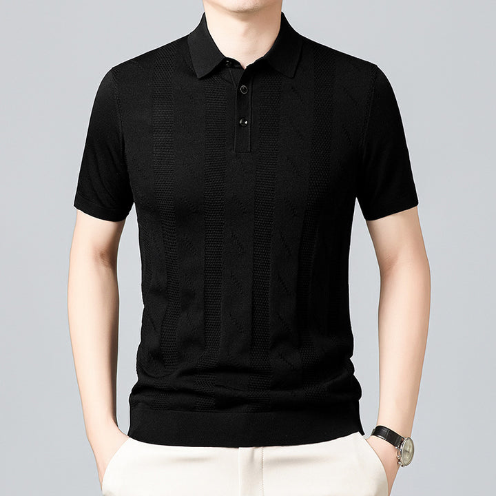 Herren Poloshirt mit strukturiertem Design von Aliams