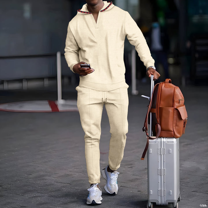 Herren Sportliches Kapuzenset mit atmungsaktivem sowie ergonomischem Schnitt Aliams