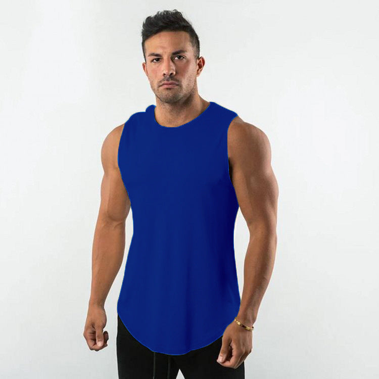 Herren Atmungsaktives Muscleshirt mit Rundhalsausschnitt und ergonomischem Schnitt Aliams