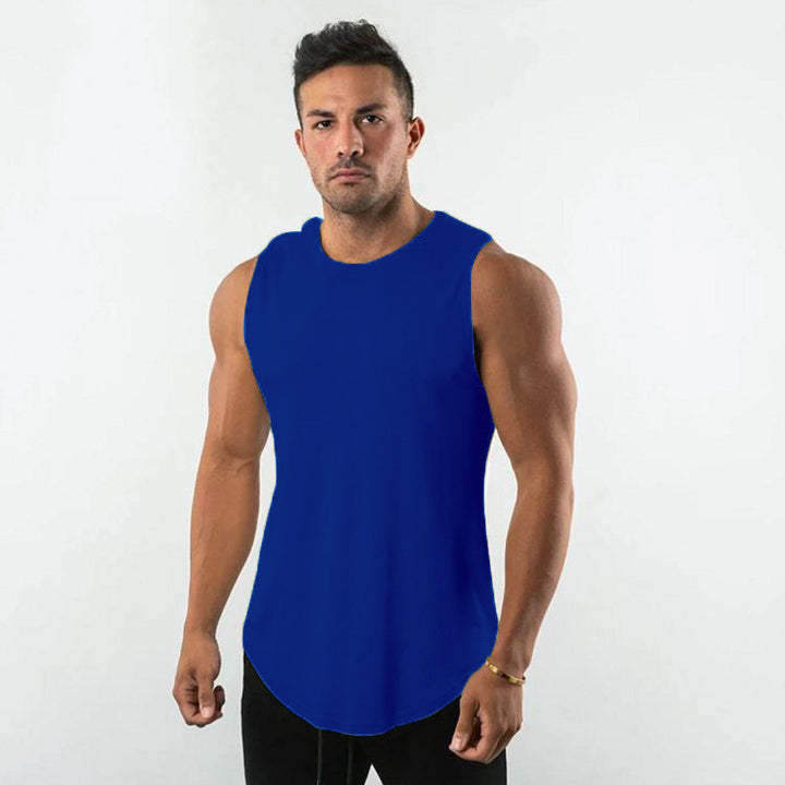 Herren Atmungsaktives Muscleshirt mit Rundhalsausschnitt und ergonomischem Schnitt Aliams