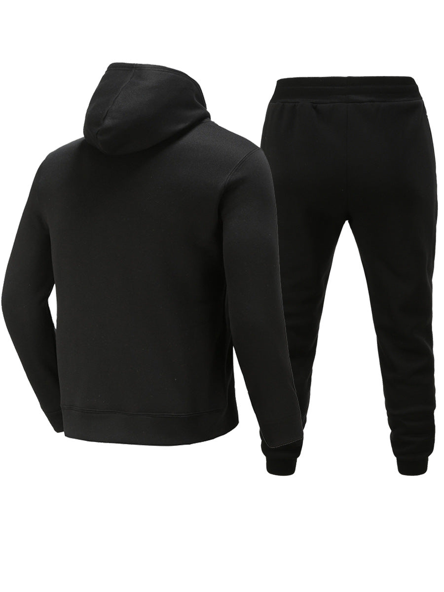 Herren Hoodie und Jogginghose Set mit modernem Farbverlauf Druck Aliams