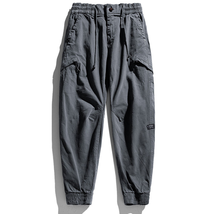 Herren Cargo-Hose mit elastischem Bund und praktischen Mehrzwecktaschen Aliams