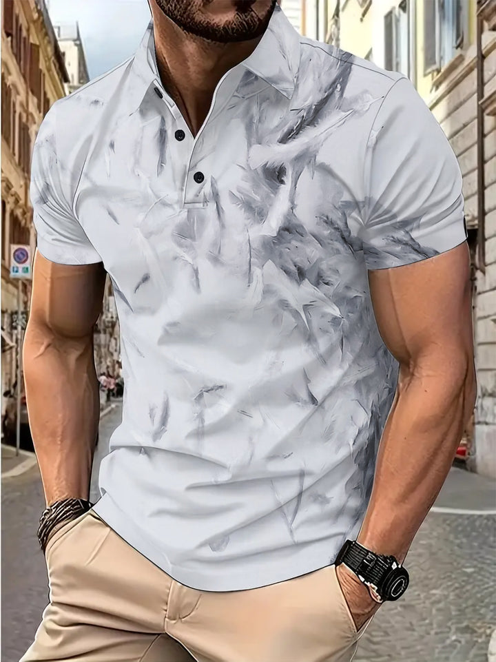 Herren Kurzarm Poloshirt mit modernem Strukturdesign Aliams