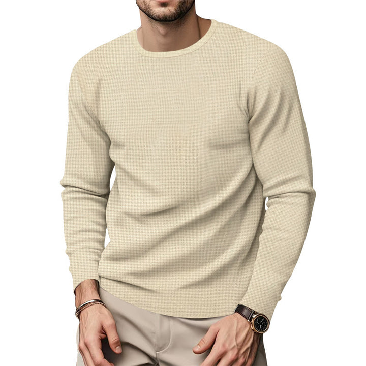Herren Rundhals Pullover mit strukturiertem Design und modischem Schnitt Aliams