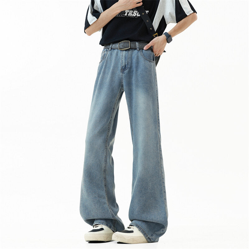 Herren Weit geschnittene Denim-Hose Aliams