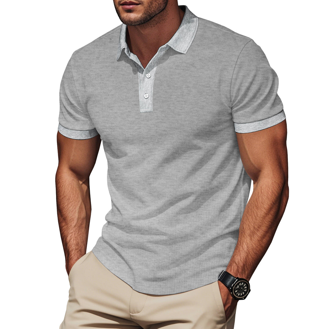 Herren Poloshirt mit strukturiertem Design und Komfortbund Aliams