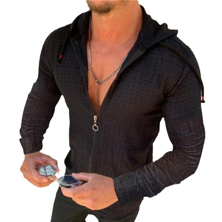 Herren Kapuzenoberteil mit innovativem Reißverschluss und stylischem Design Aliams