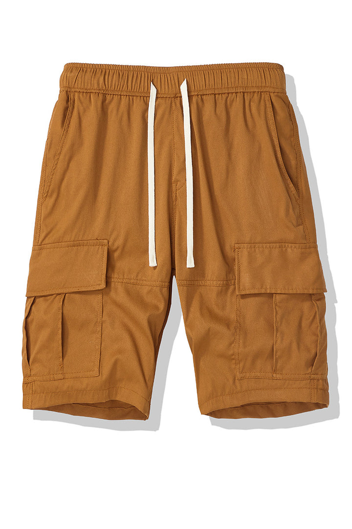 Herren Cargo-Shorts mit elastischem Bund und mehreren Seitentaschen Aliams