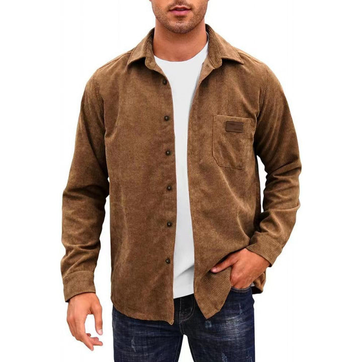 Herren Corduroy Hemdjacke Aliams