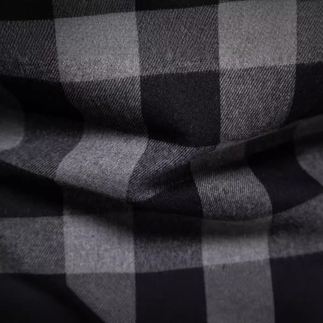 Herren Karohemd mit integrierter Kapuze und modernem Schnitt Aliams