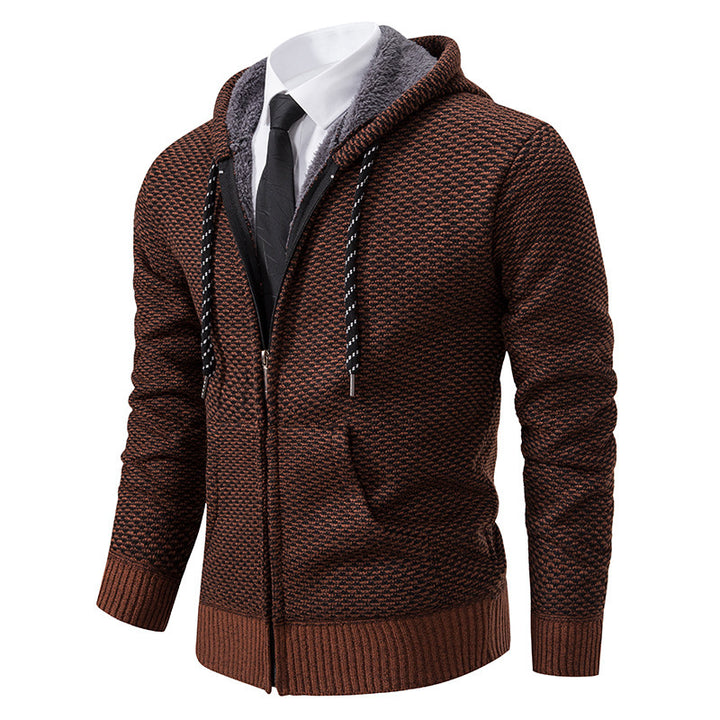 Herren stylische Kapuzenjacke mit weichem Innenfutter und eleganten Akzenten Aliams