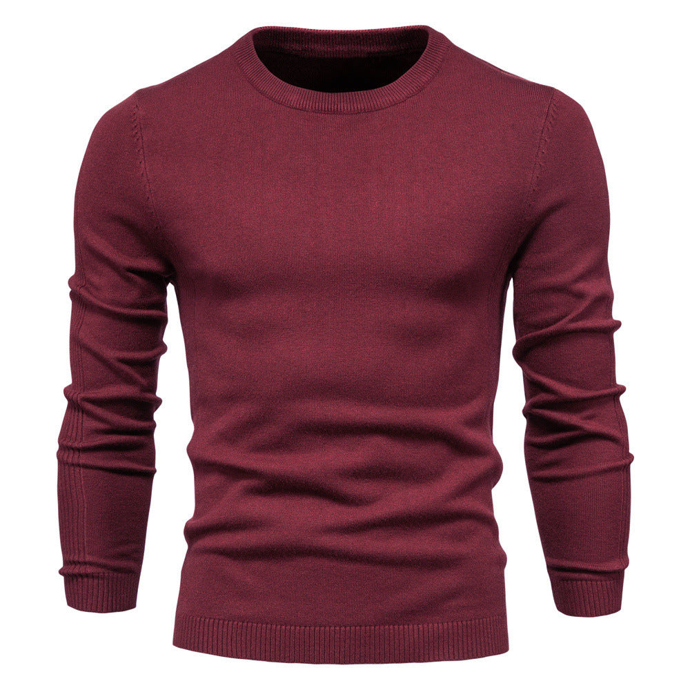Herren Rundhals Pullover aus hochwertiger Baumwolle Aliams