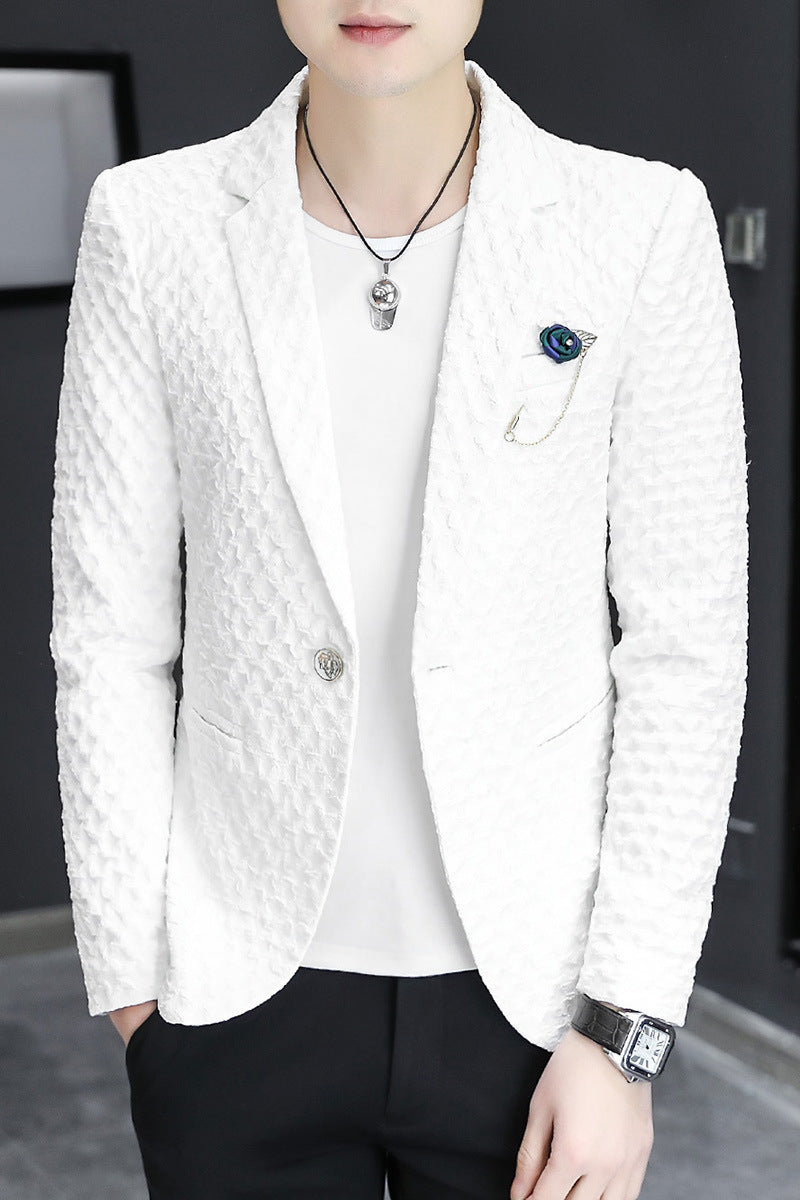 Herren eleganter, strukturierter Blazer Aliams