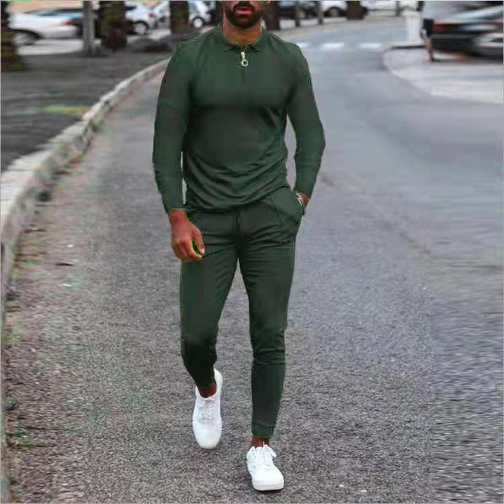 Herren sportliches Set mit funktionalem Reißverschluss Aliams