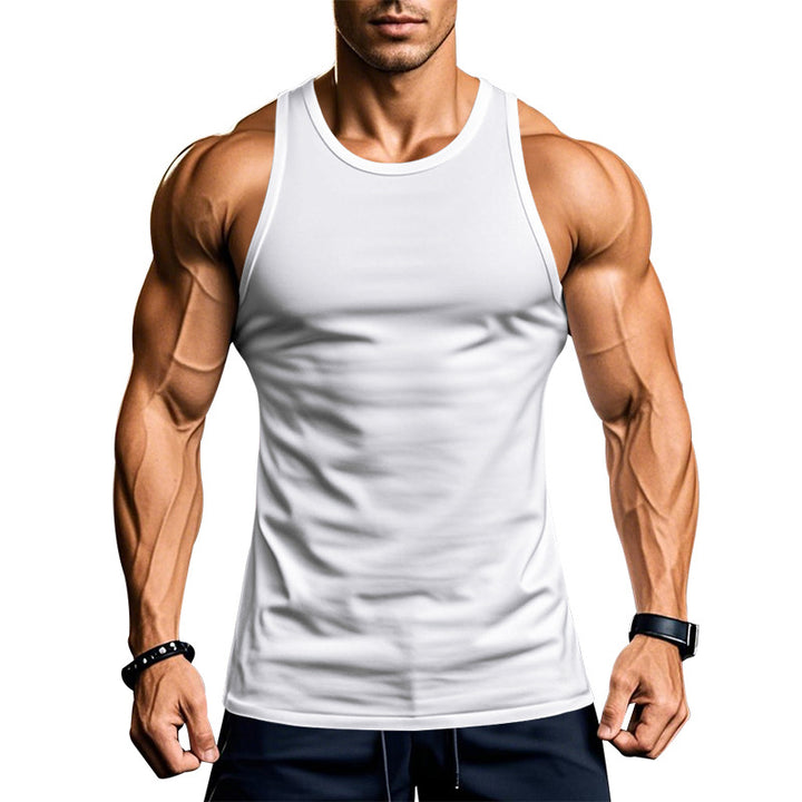 Herren atmungsaktives Fitness Tanktop mit Racerback-Schnitt Aliams