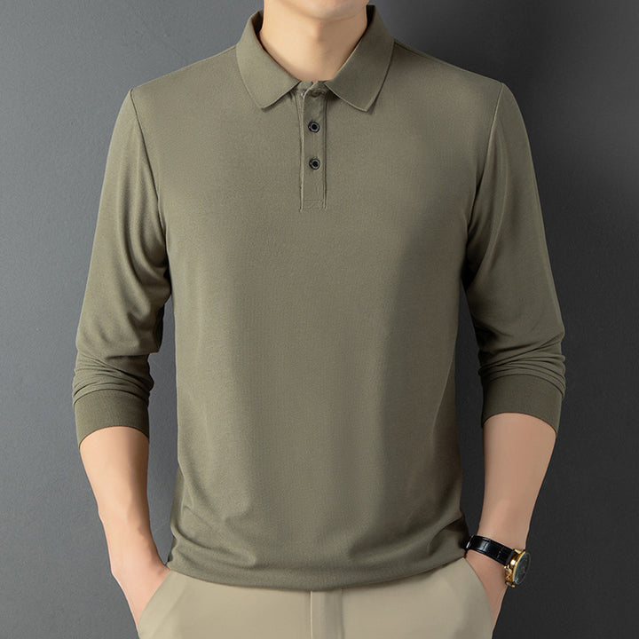 Herren atmungsaktives Piqué Poloshirt mit eleganter Knopfleiste Aliams