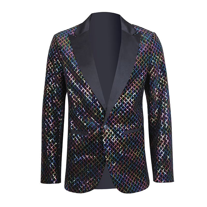 Herren eleganter Pailletten Blazer im modernen Design Aliams