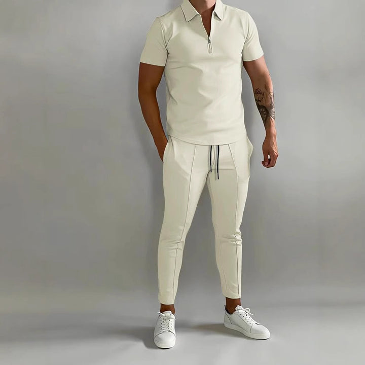 Herren athletisches Freizeitset mit funktionalem Reißverschluss Aliams