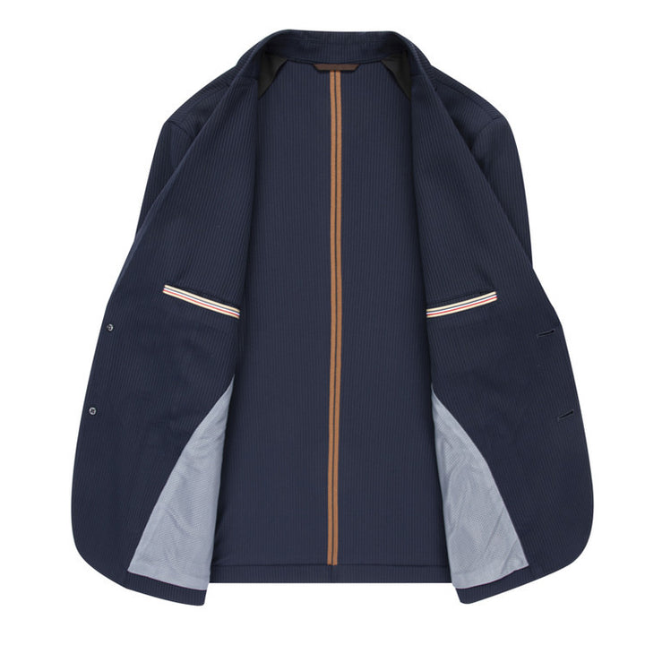 Herren elegante Blazerjacke mit feinen Streifen Aliams