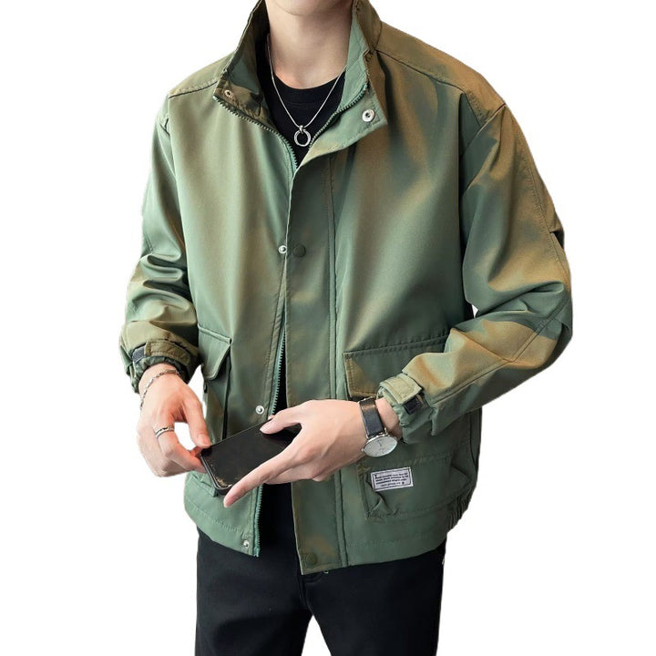 Unisex modische Utility-Jacke mit hohem Kragen Aliams
