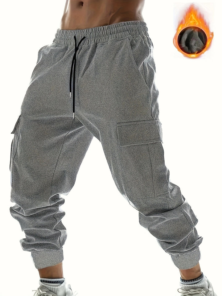 HerrenCargohose mit elastischem Bund und vielseitigen Taschen Aliams