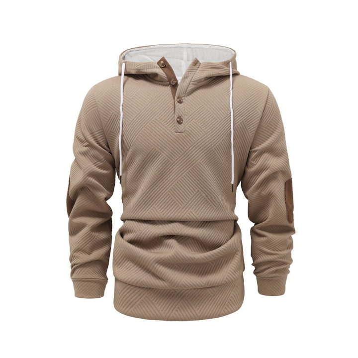 Herren Sportlicher Kapuzenpullover mit einzigartigem Strukturdesign und modischen Akzenten Aliams