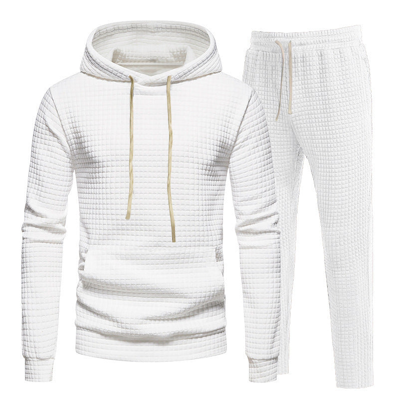 Herren Sportliches Hoodie-Set mit modischem Strukturdesign und elastischen Bündchen Aliams