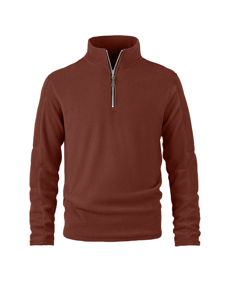 Herren Fleece Pullover mit durchgehendem Reißverschluss Aliams