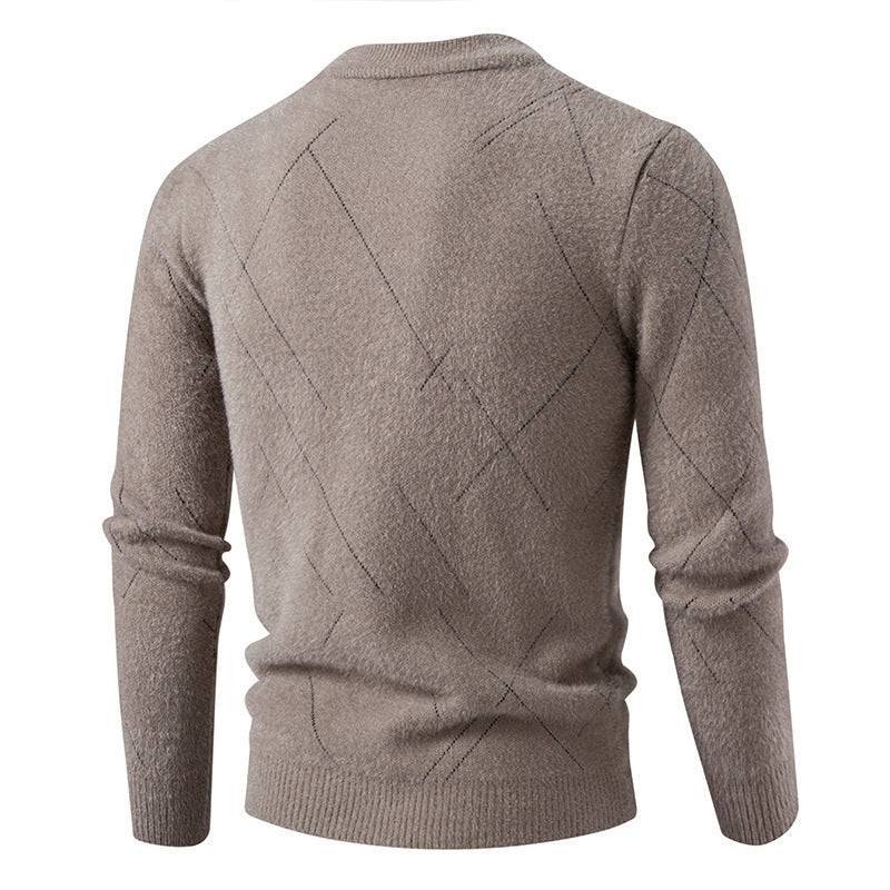 Herren Rollkragenpullover mit eleganter Struktur und feinem Material Aliams