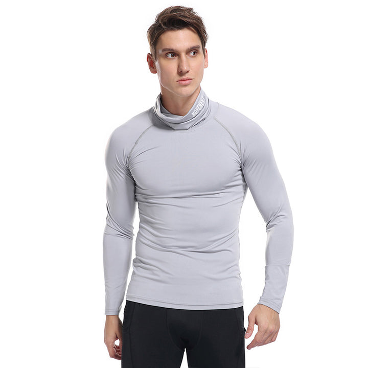 Herren Funktionsoberteil mit hohem Kragen und feuchtigkeitsableitender Technologie Aliams