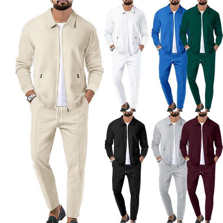 Herren sportliches Komplettset mit eleganter Oberjacke Aliams