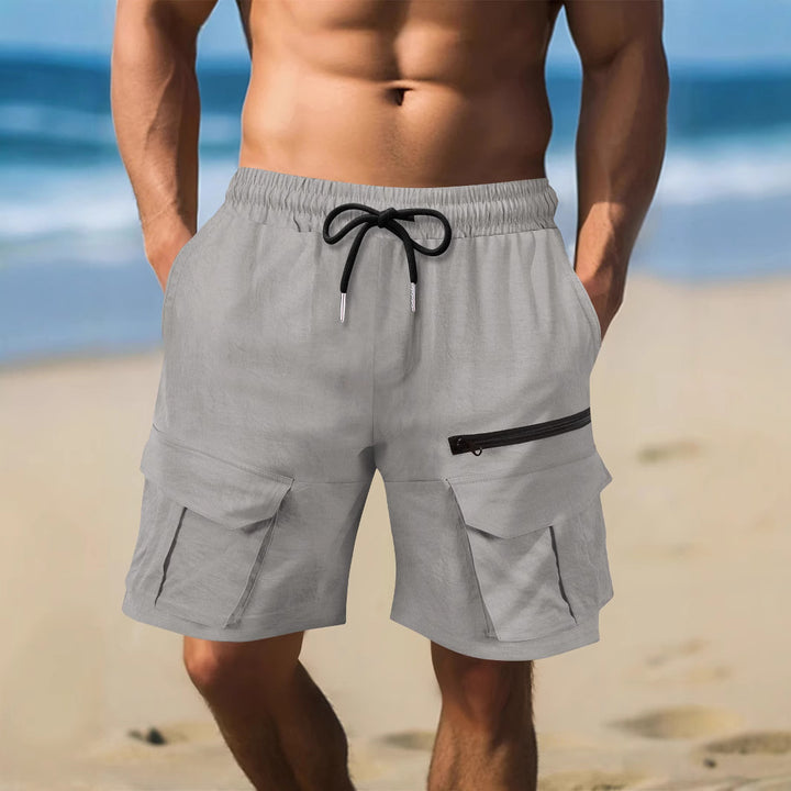 Herren Cargo-Shorts mit multifunktionalen Taschen und elastischem Bund Aliams