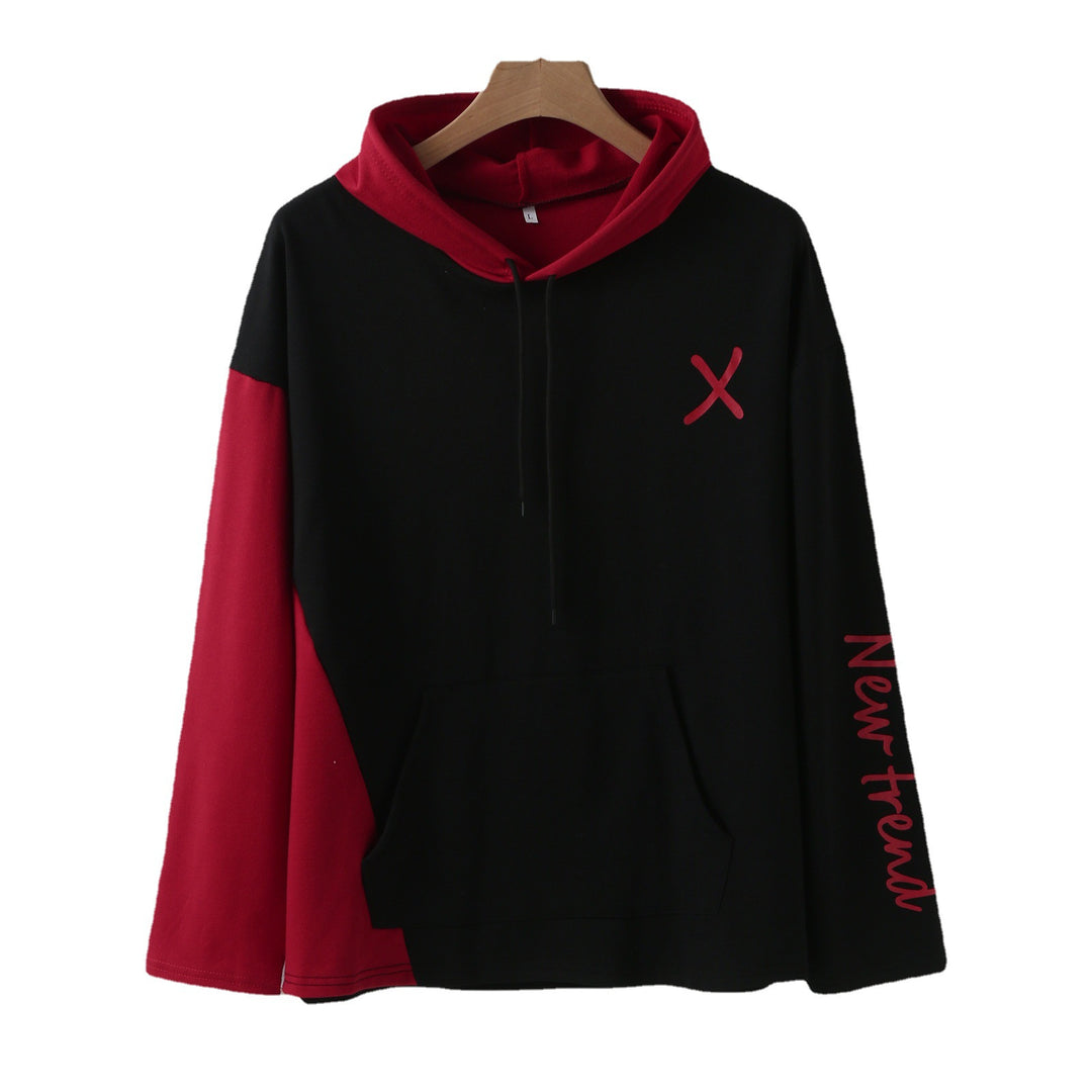 Damen Kapuzenpullover mit modernem Farbblockdesign und praktischer Kängurutasche Aliams