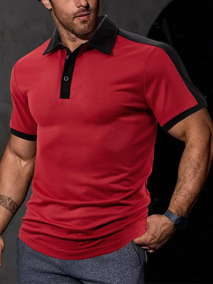 Herren Sportliches Polo-Shirt mit atmungsaktiver Struktur Aliams