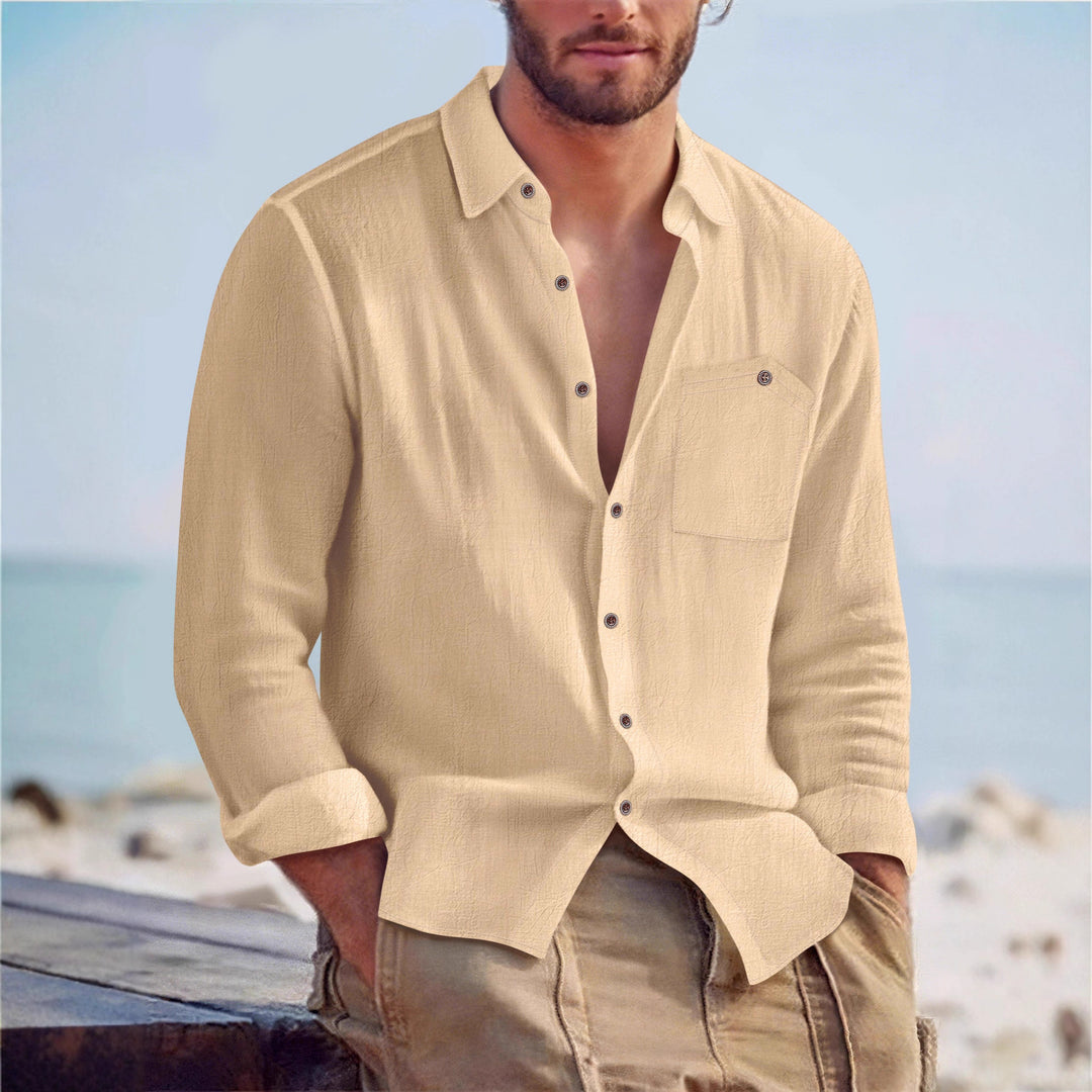 Herren Freizeit-Hemd mit lässiger Passform und praktischer Brusttasche Aliams