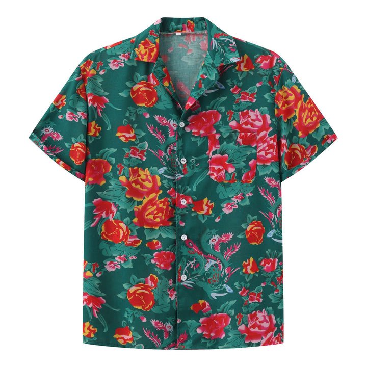 Damen Sommerliches Set mit floralem Kurzarmhemd und Shorts Aliams