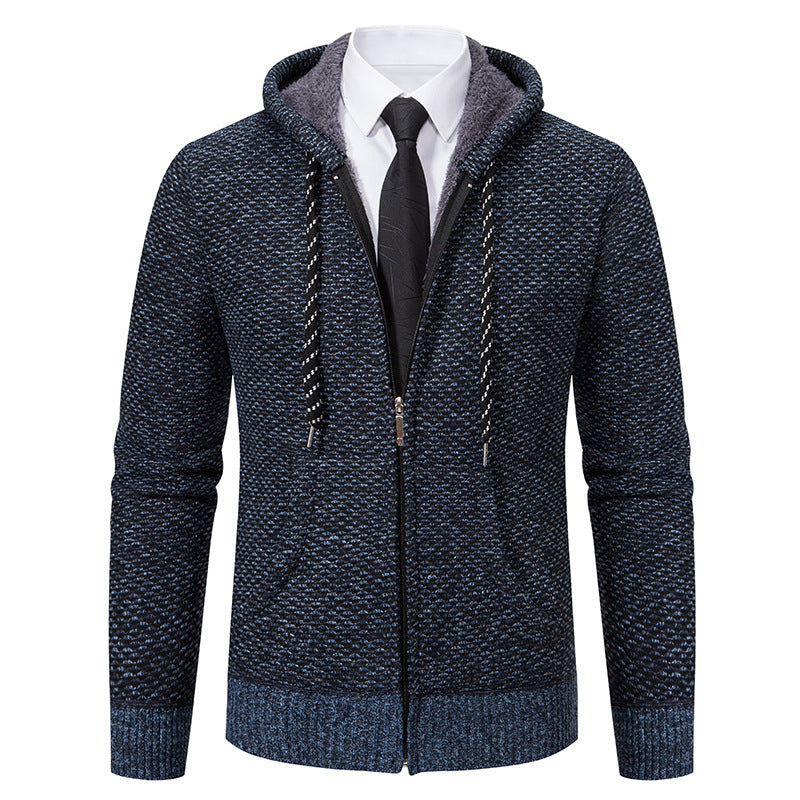 Herren stylische Kapuzenjacke mit weichem Innenfutter und eleganten Akzenten Aliams