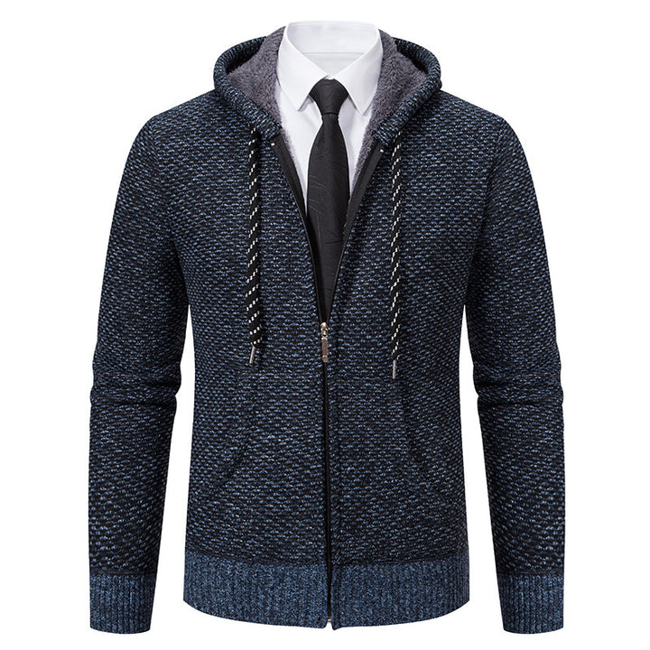Herren stylische Kapuzenjacke mit weichem Innenfutter und eleganten Akzenten Aliams
