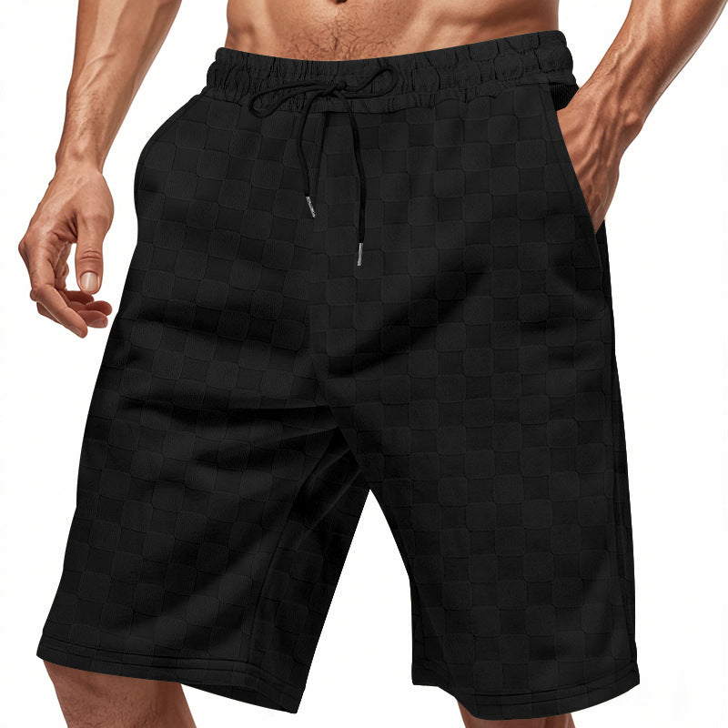 Herren bequeme Freizeithose mit elastischem Bund und Seitentaschen Aliams
