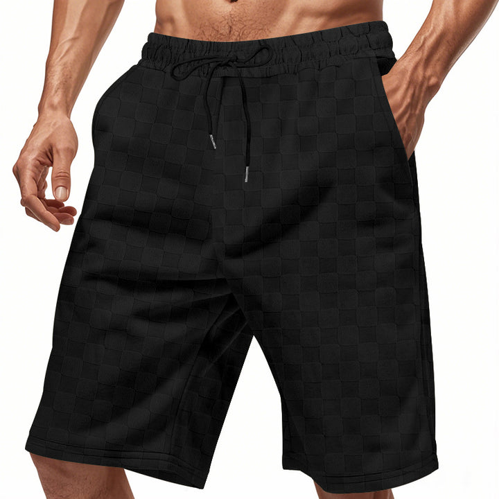 Herren bequeme Freizeithose mit elastischem Bund und Seitentaschen Aliams