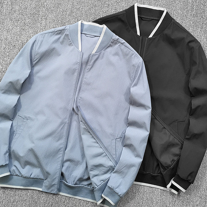 Herren Steppjacke mit Kontrastkragen Hedi-Mode